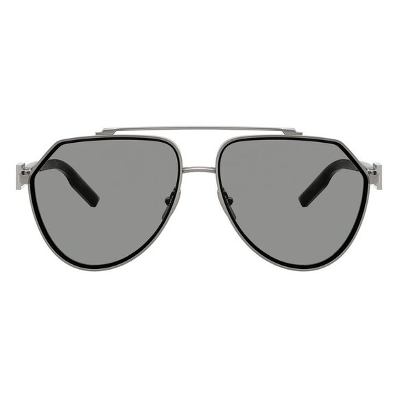 New Dolce & Gabbana Grey Aviator DG2315 04/1 Sunglasses Women - Picture 2 of 6